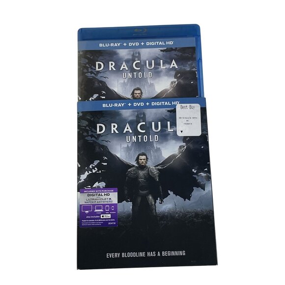 Dracula Untold Sci Fi Blue Ray DVD 2014 PG 13 u Luke Evans Dominic Cooper Sarah - Picture 5 of 5